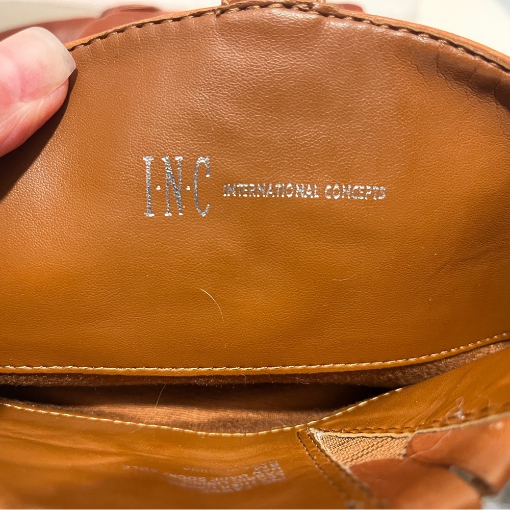 INC International Concepts Tan Leather Boots - Picture 6 of 12